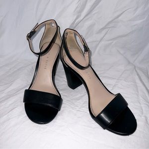 Black Open Toed Heels